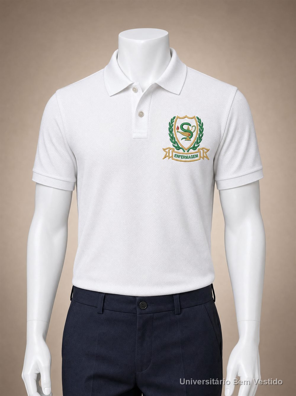Polo Enfermagem branca